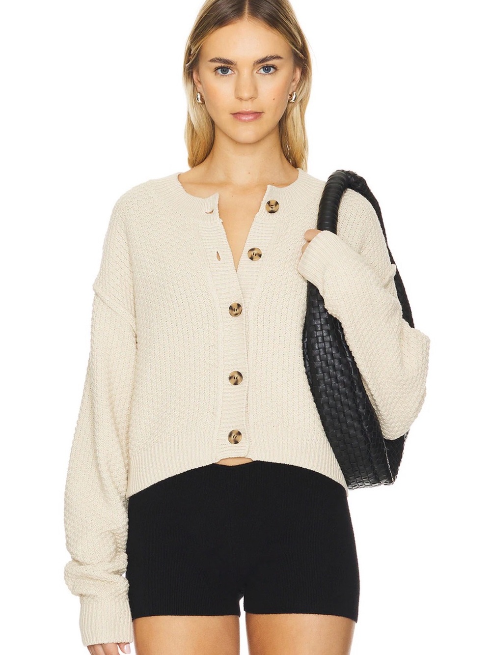 Free People Lila Cardigan in Birch - M